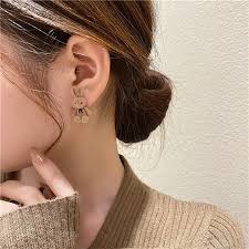 Korean Style Brown Bunny Rabbit Earrings